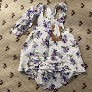 SpearmintLOVE/ Angel dear baby girl dress set! NWT! 6-12 months